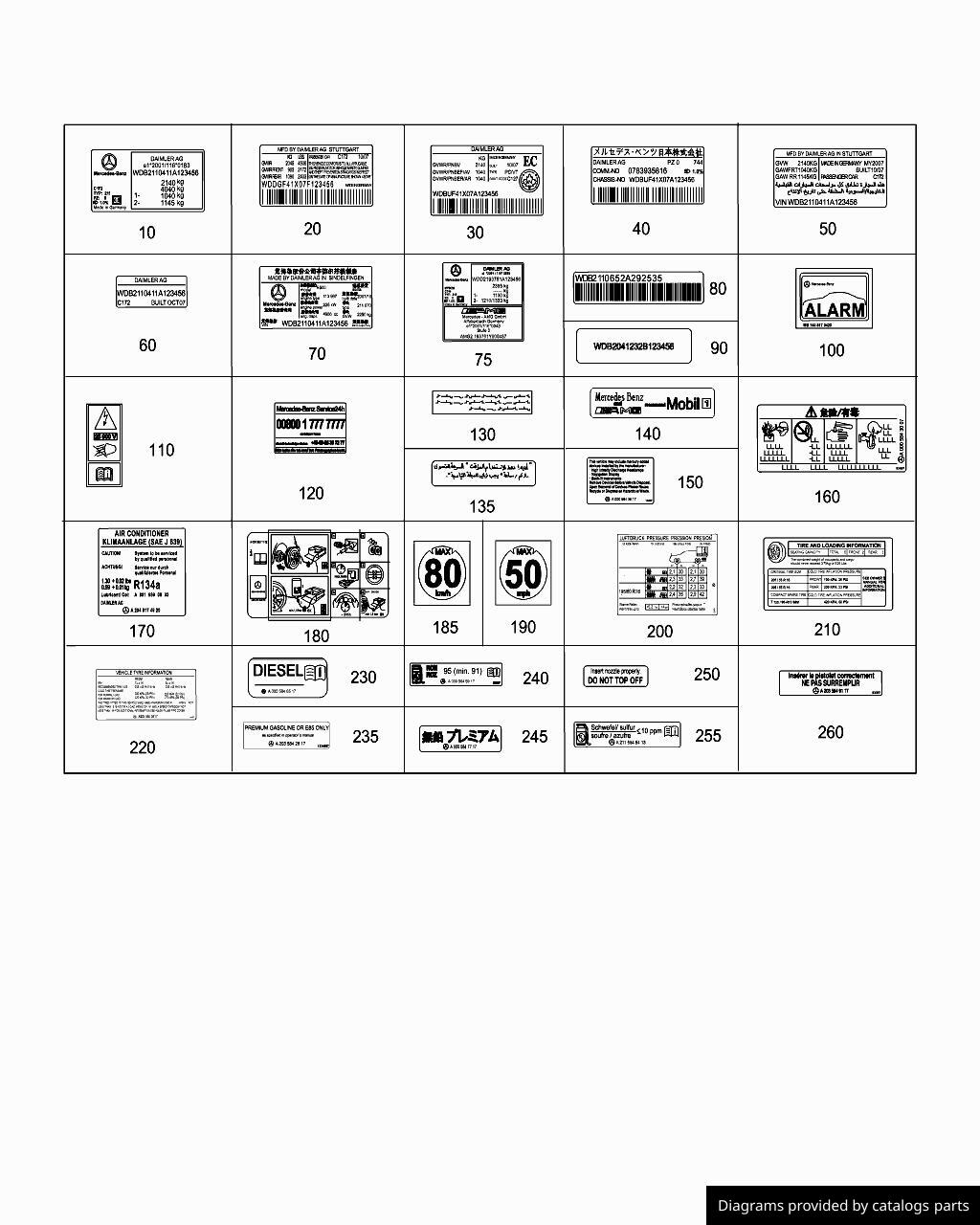 Car part diagram