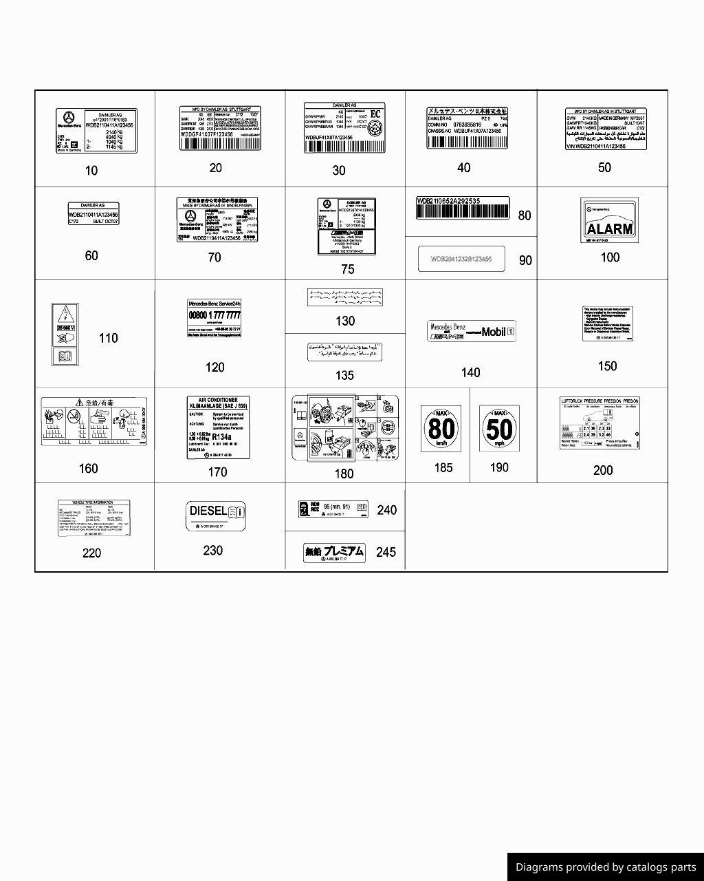 Car part diagram