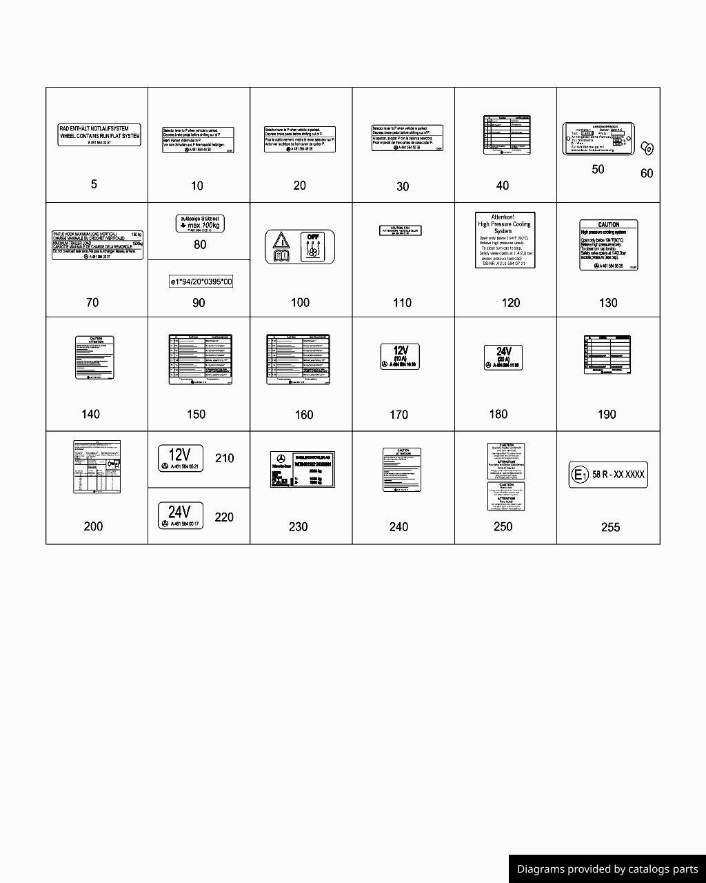 Car part diagram