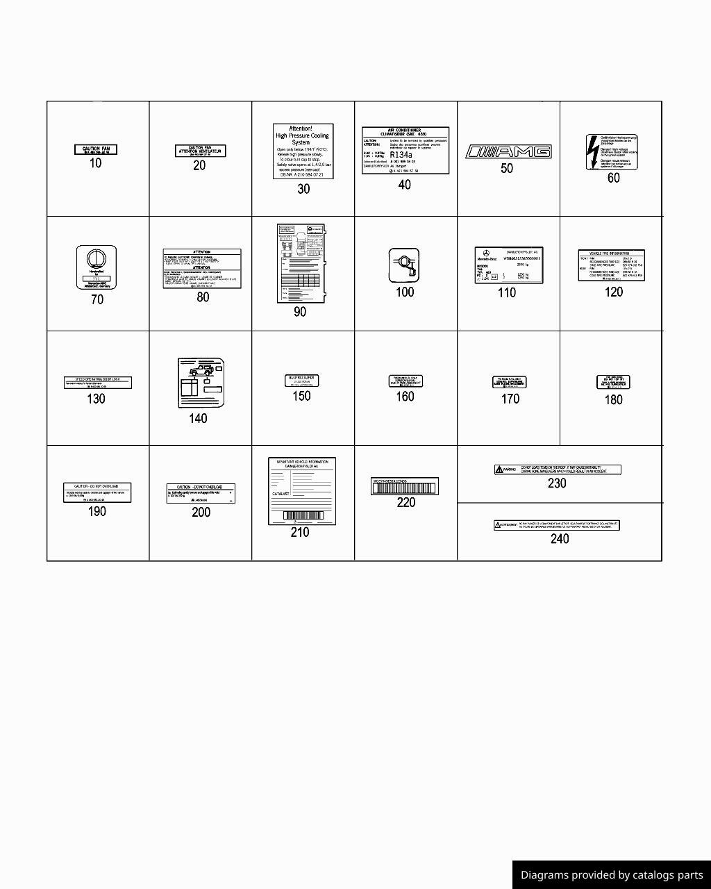 Car part diagram