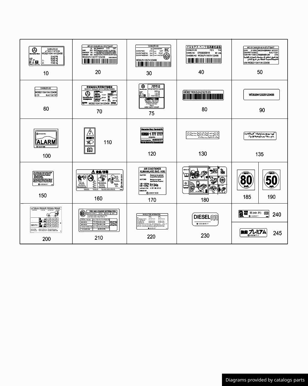 Car part diagram