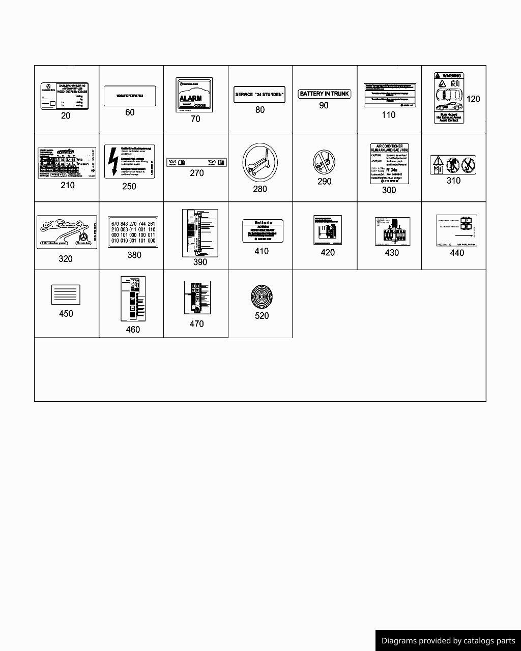 Car part diagram