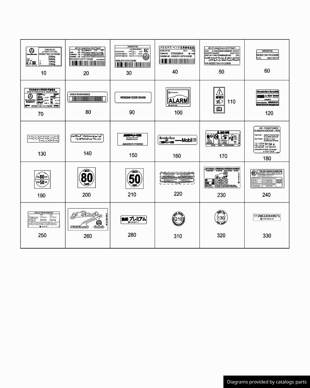 Car part diagram