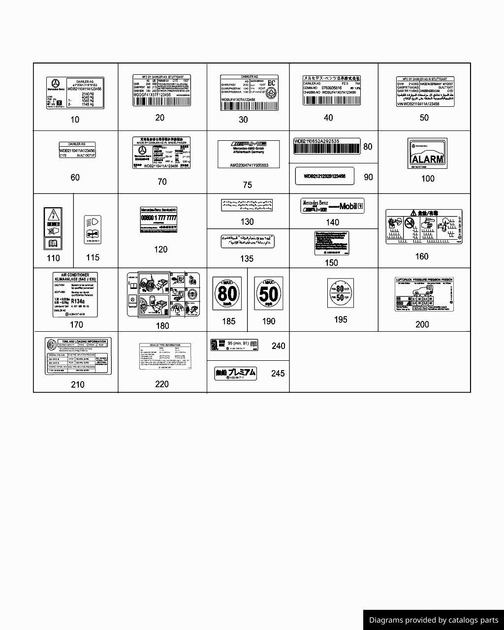 Car part diagram