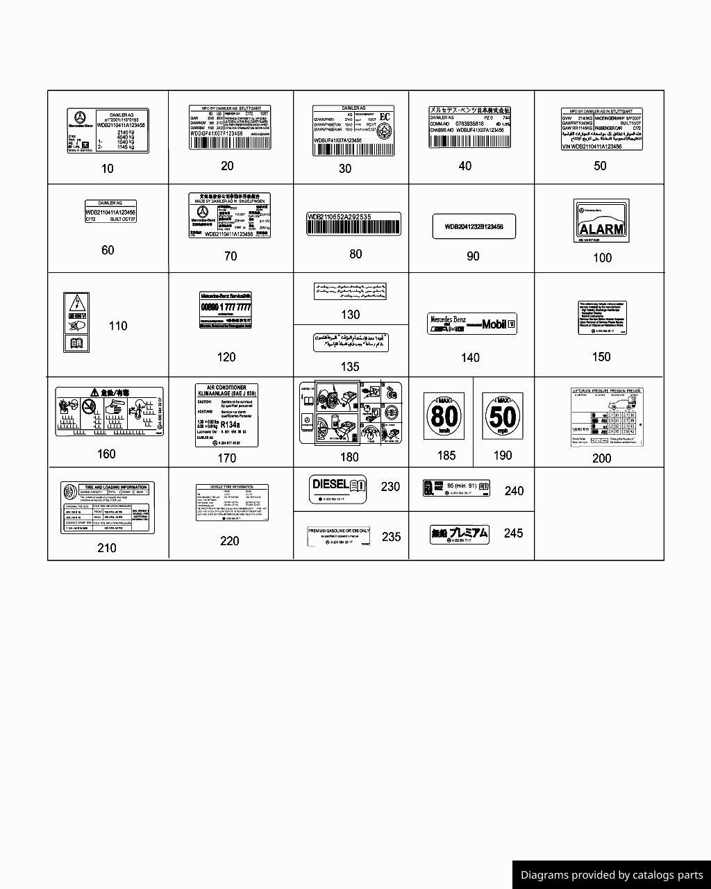 Car part diagram