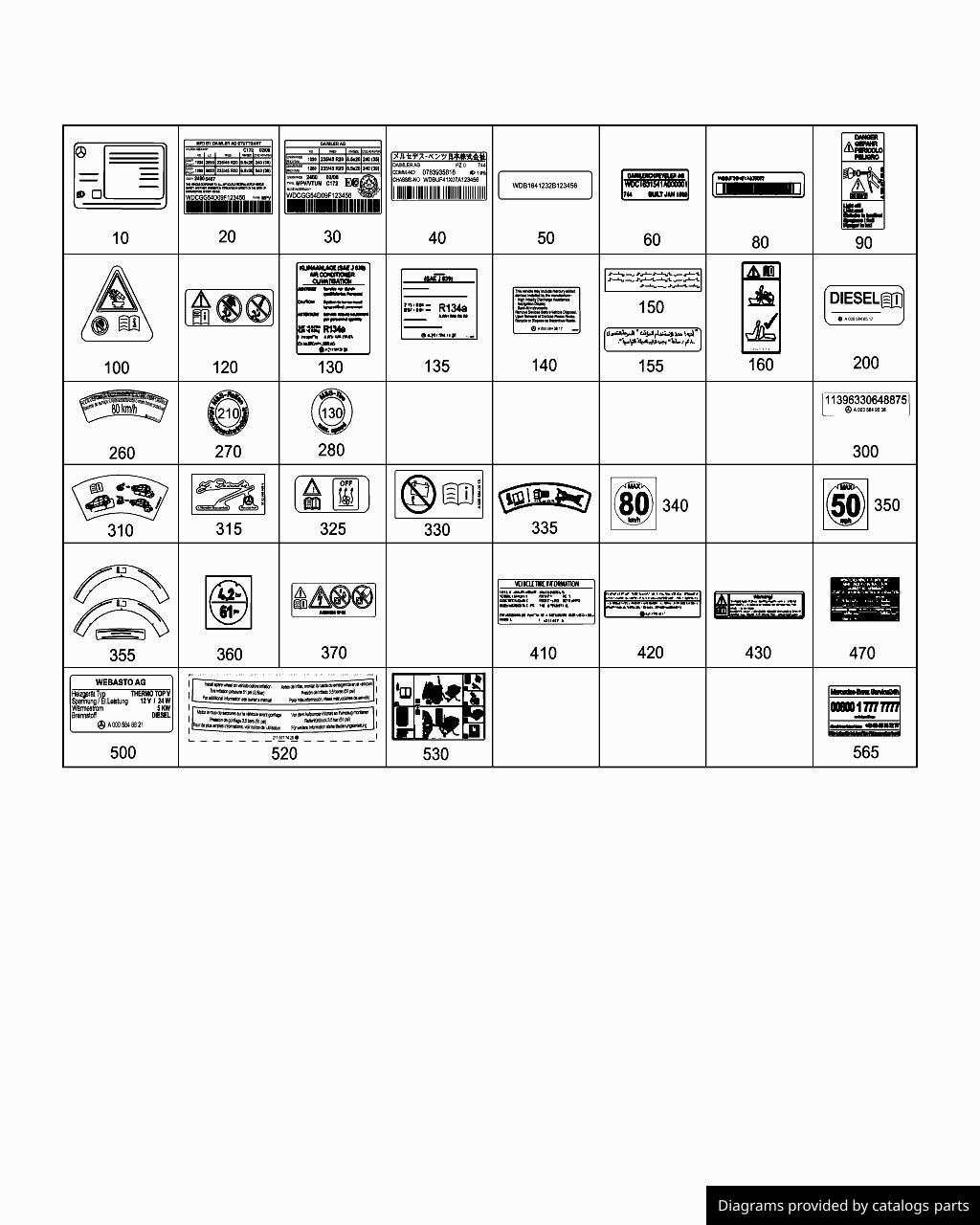 Car part diagram