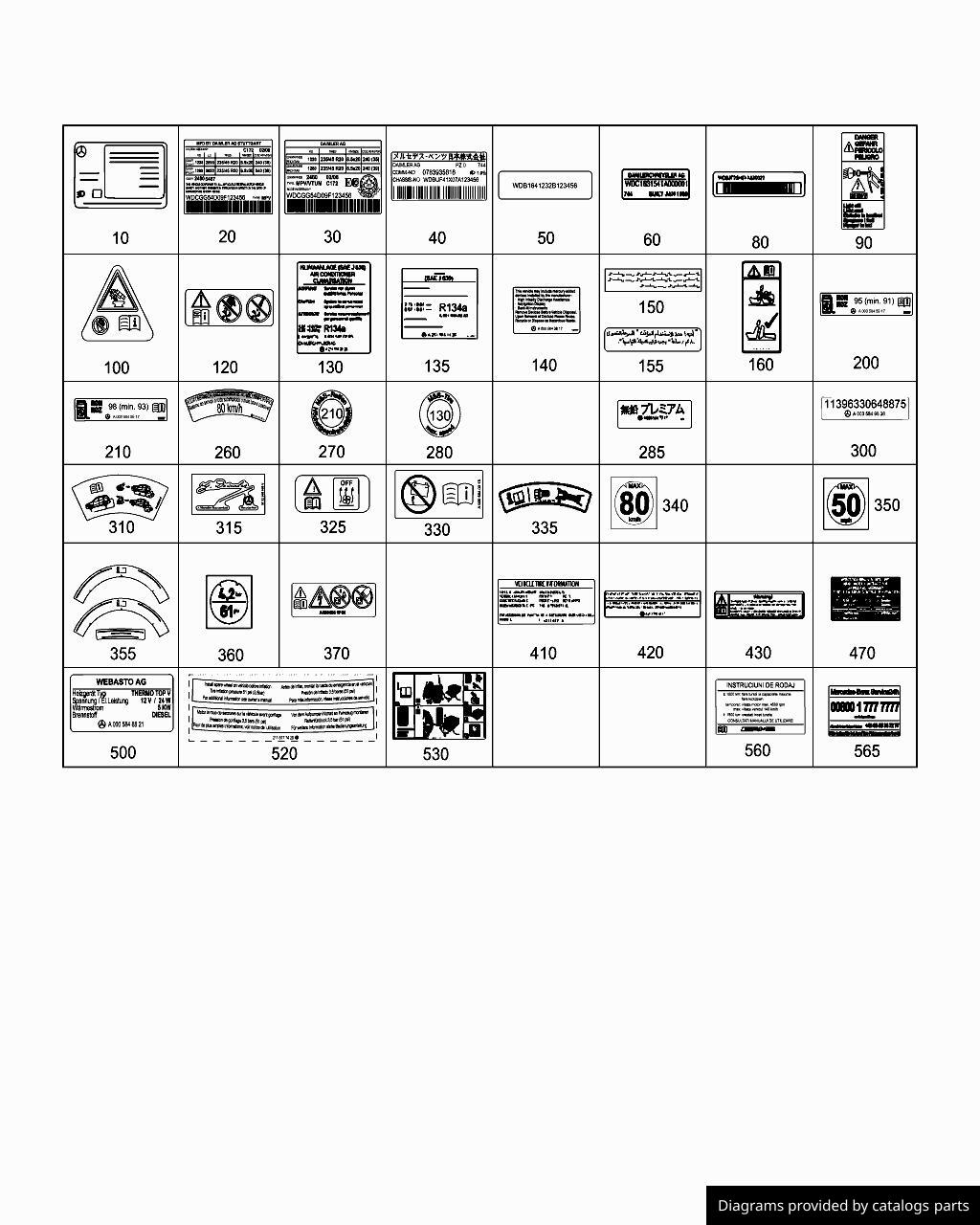 Car part diagram