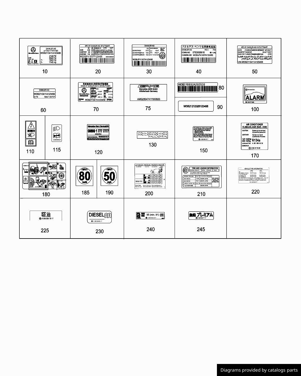 Car part diagram