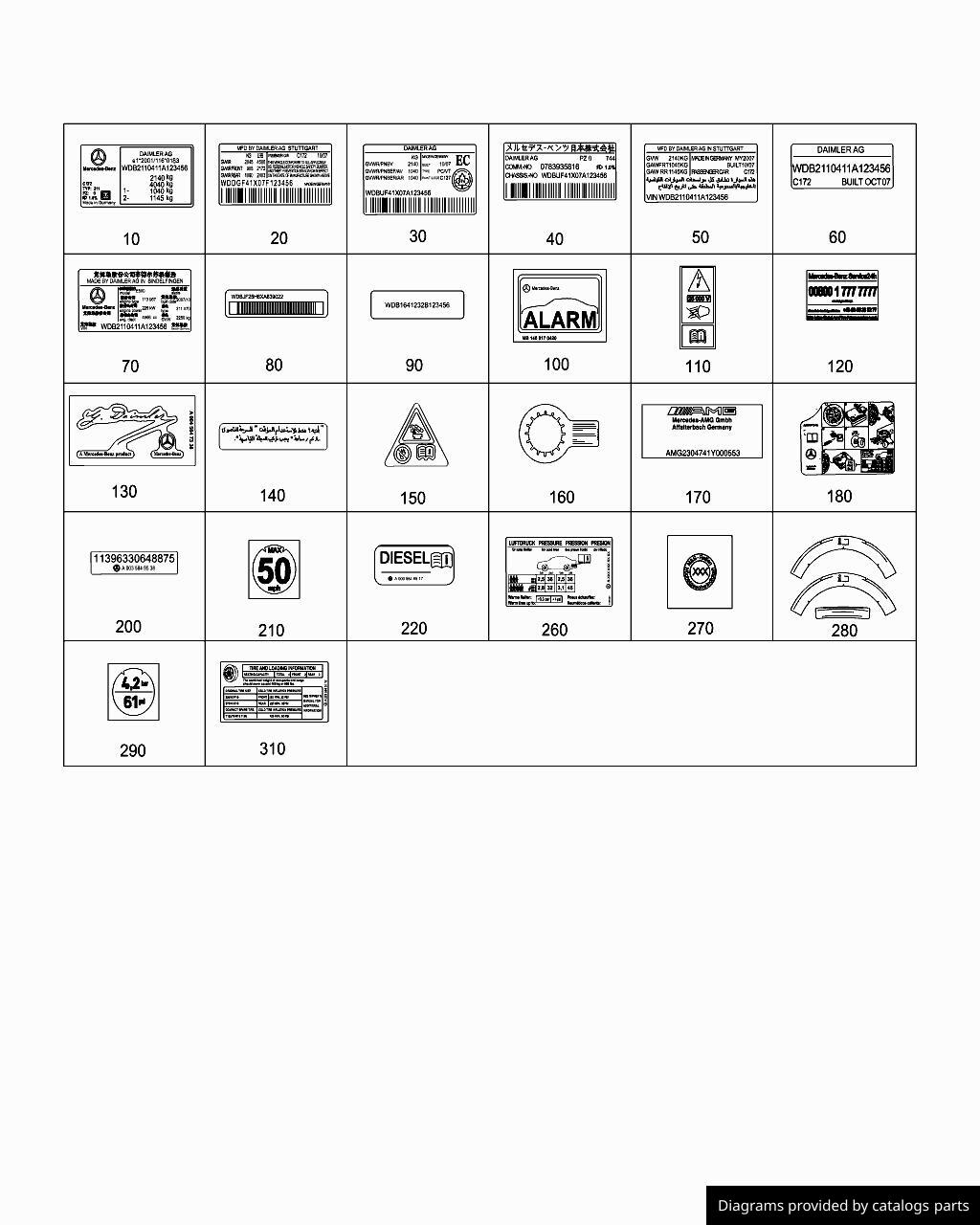 Car part diagram