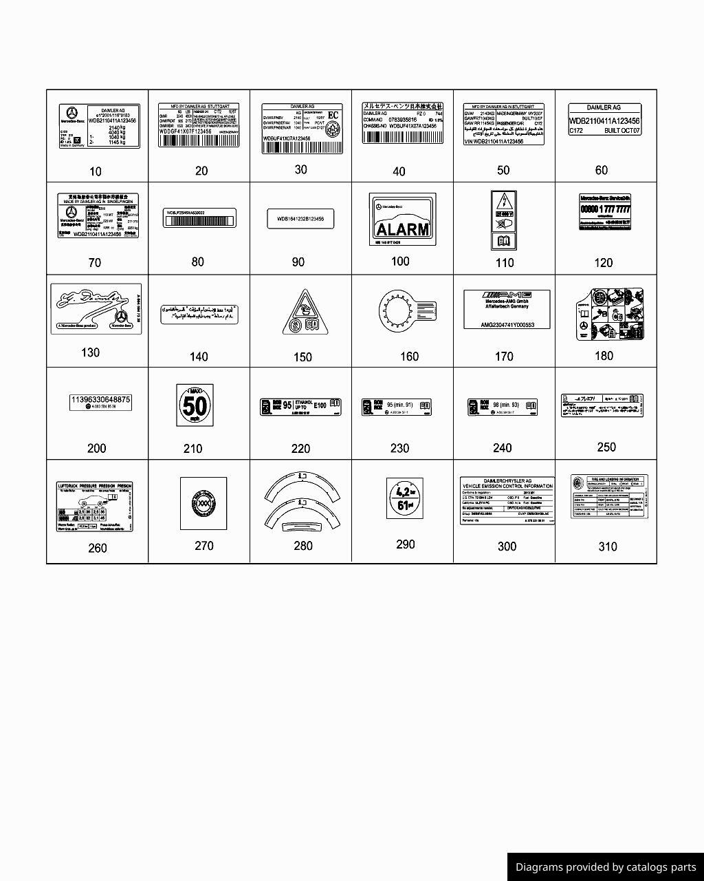 Car part diagram