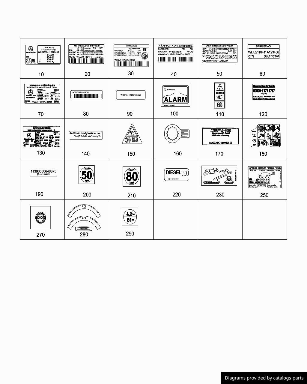 Car part diagram