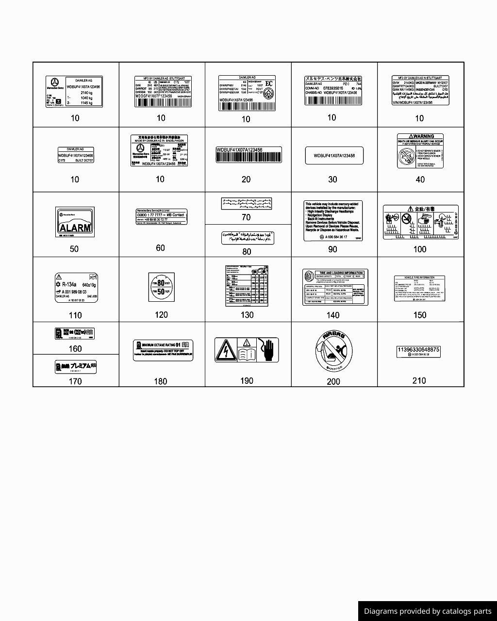 Car part diagram