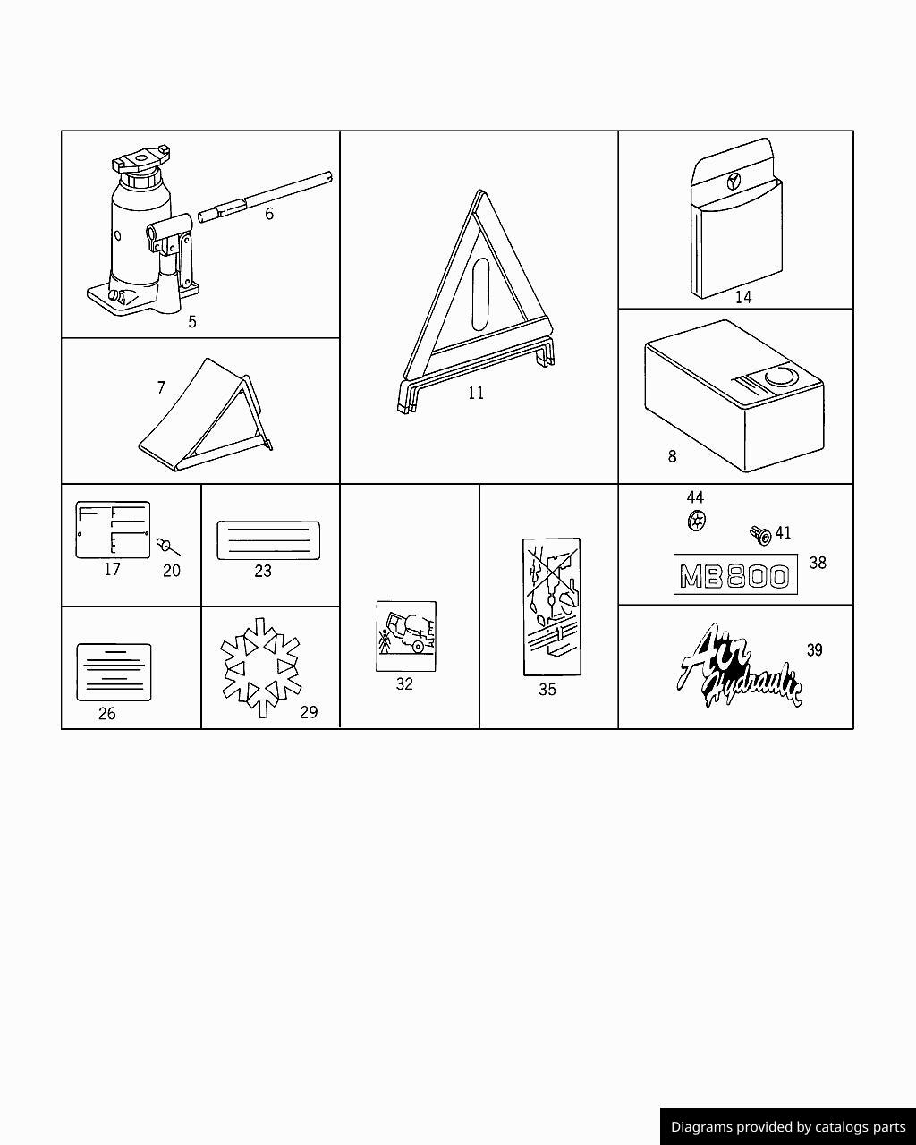 Car part diagram