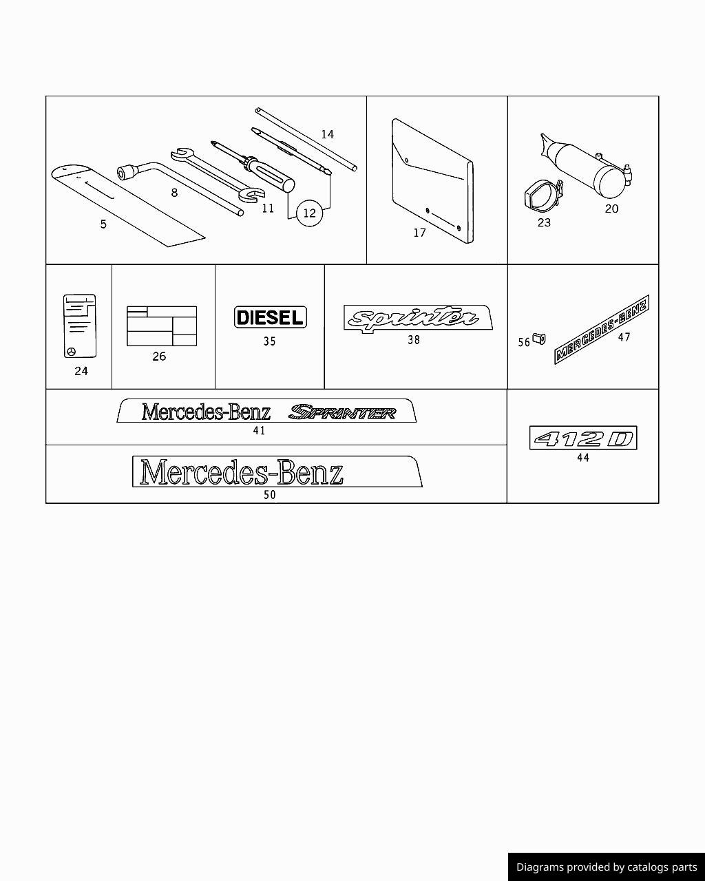 Car part diagram