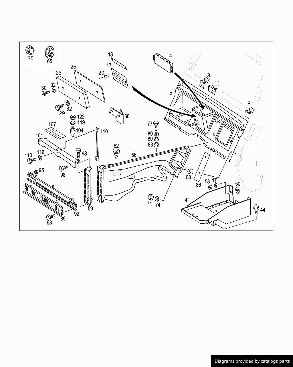Car part diagram
