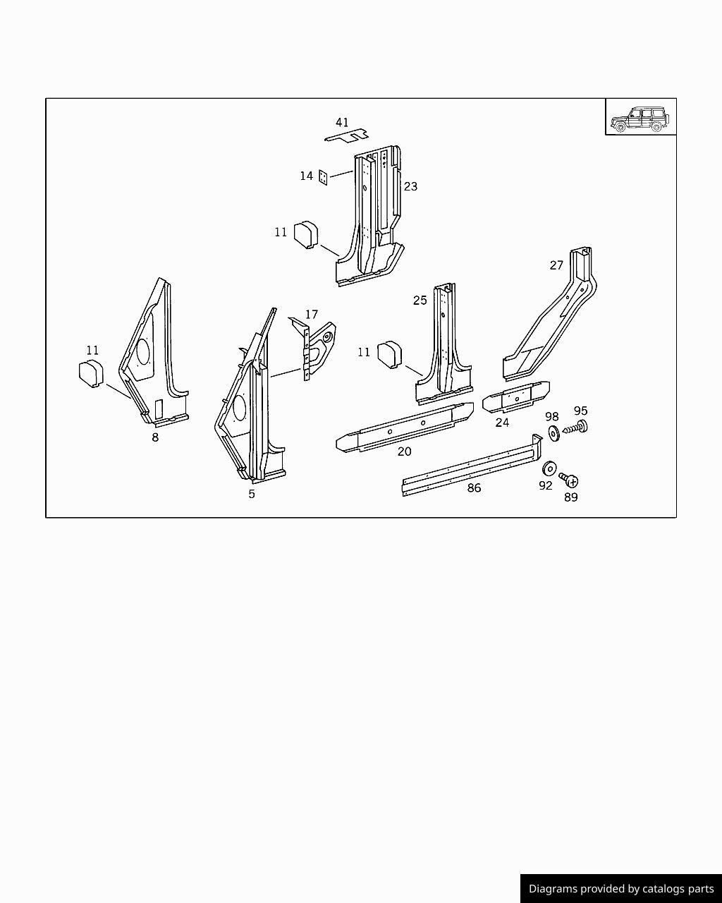 Car part diagram