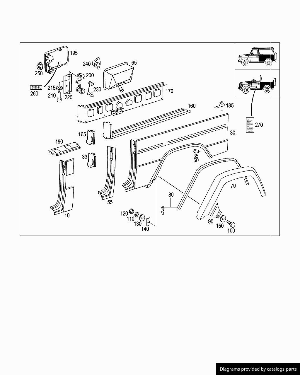 Car part diagram