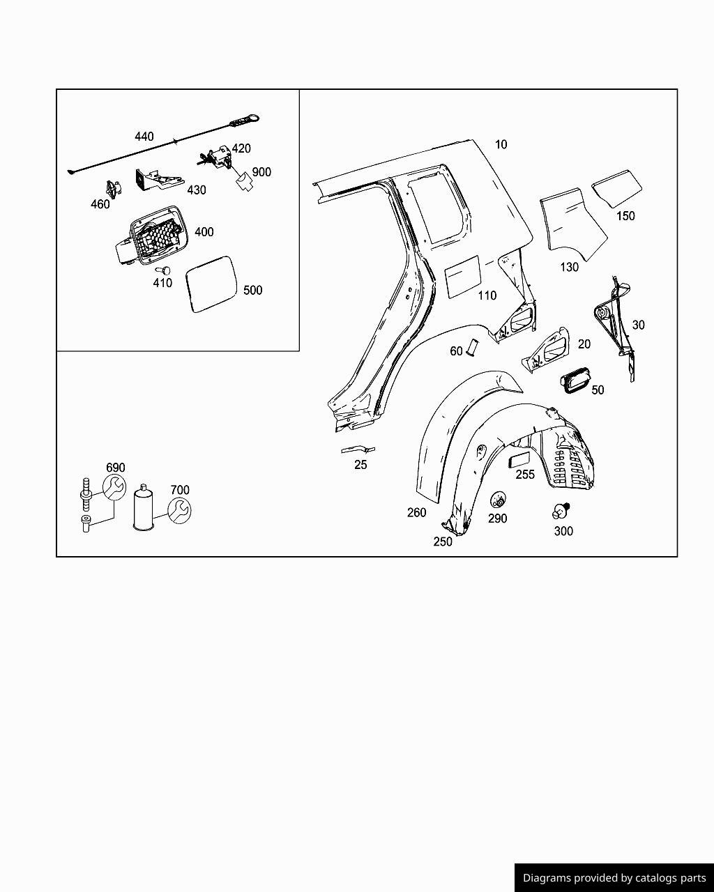 Car part diagram