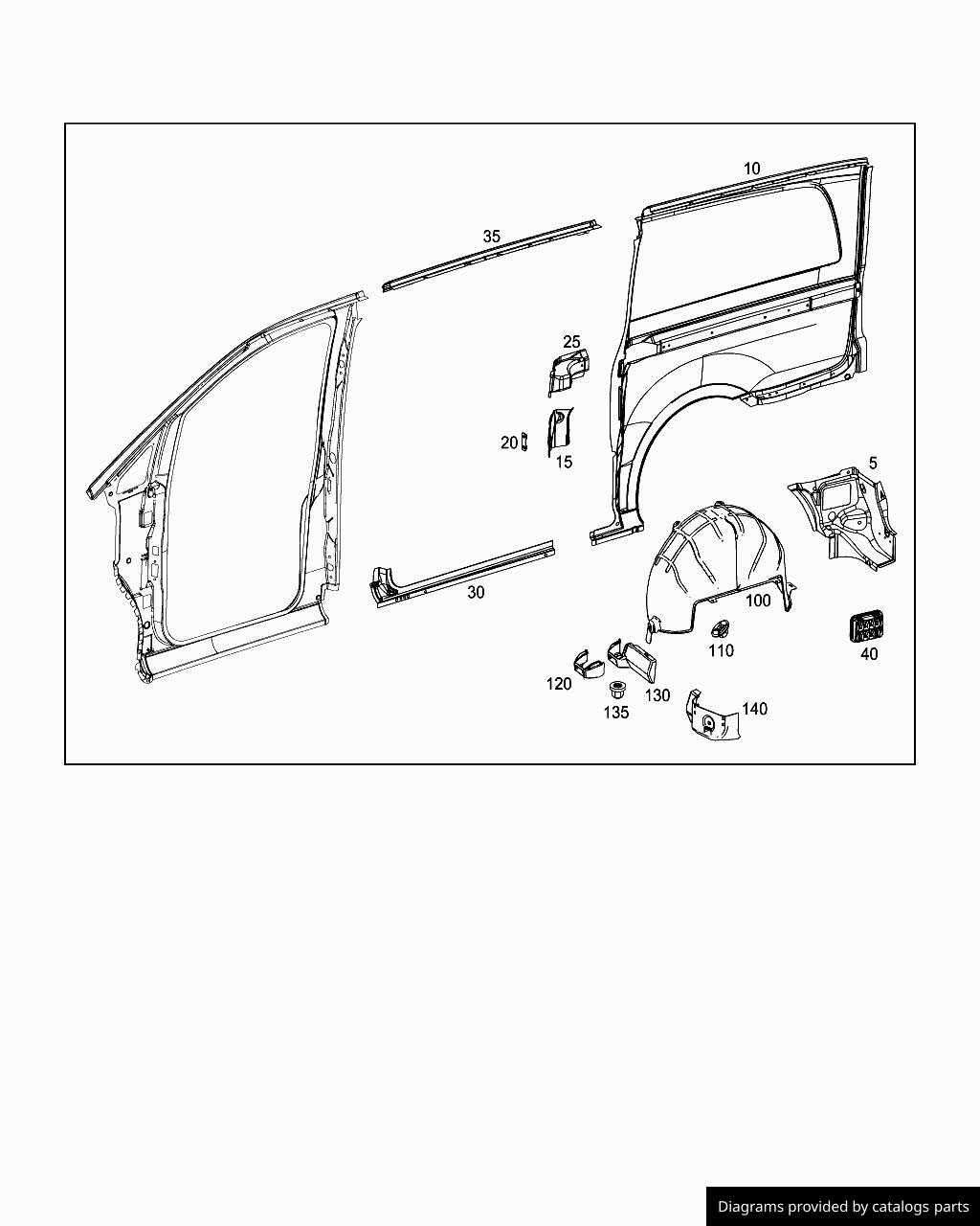 Mercedes Benz Paneling A6396379109 - LLLParts