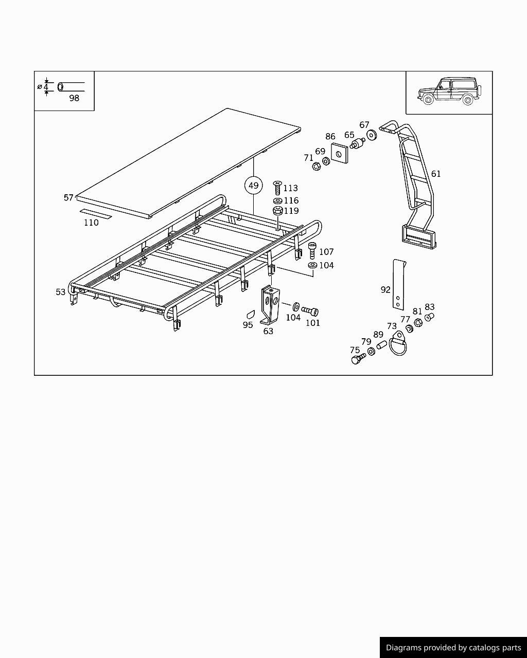 Car part diagram