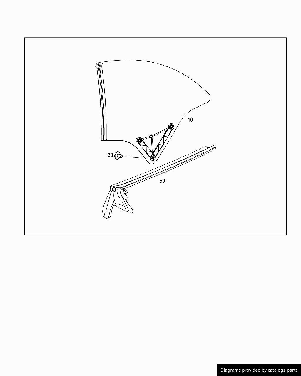 Mercedes Benz Crank Window A2056700110 LLLParts