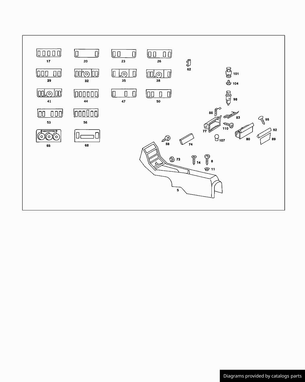 Car part diagram