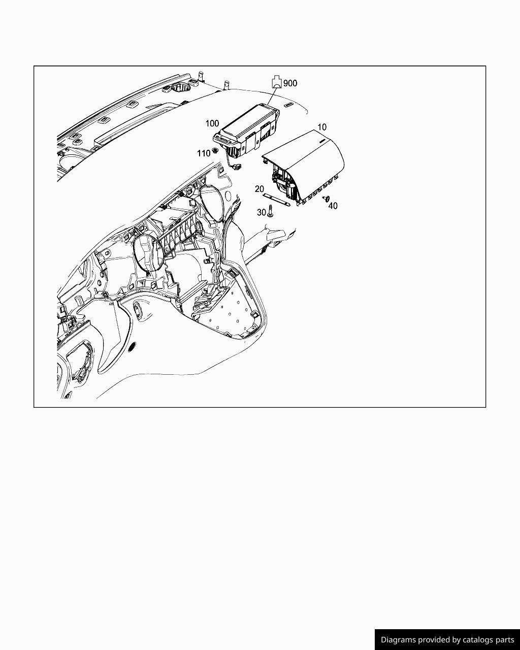 Mercedes Benz Front Passenger Airbag A4478600102 LLLParts