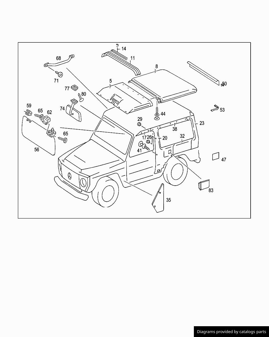 Car part diagram