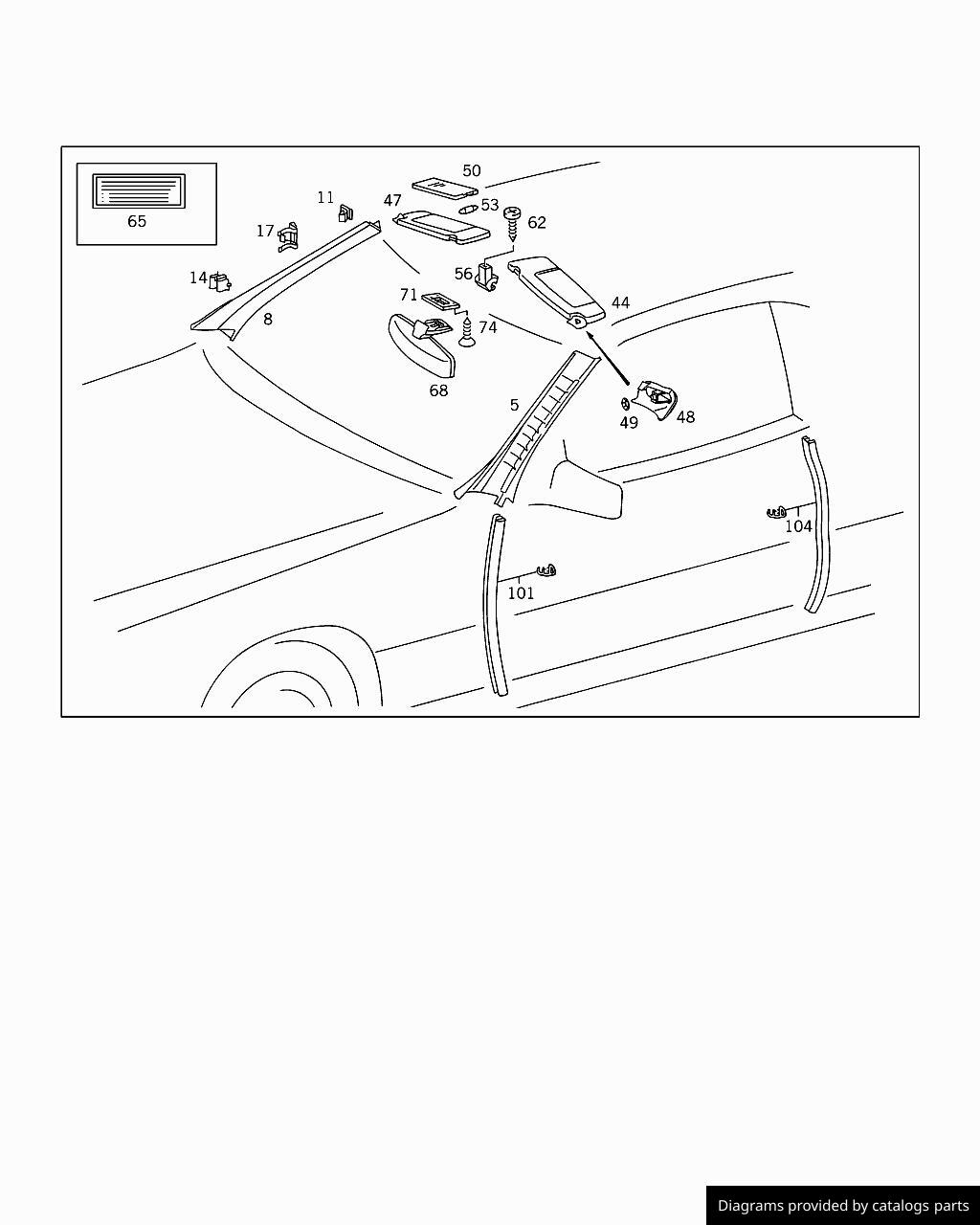 Car part diagram