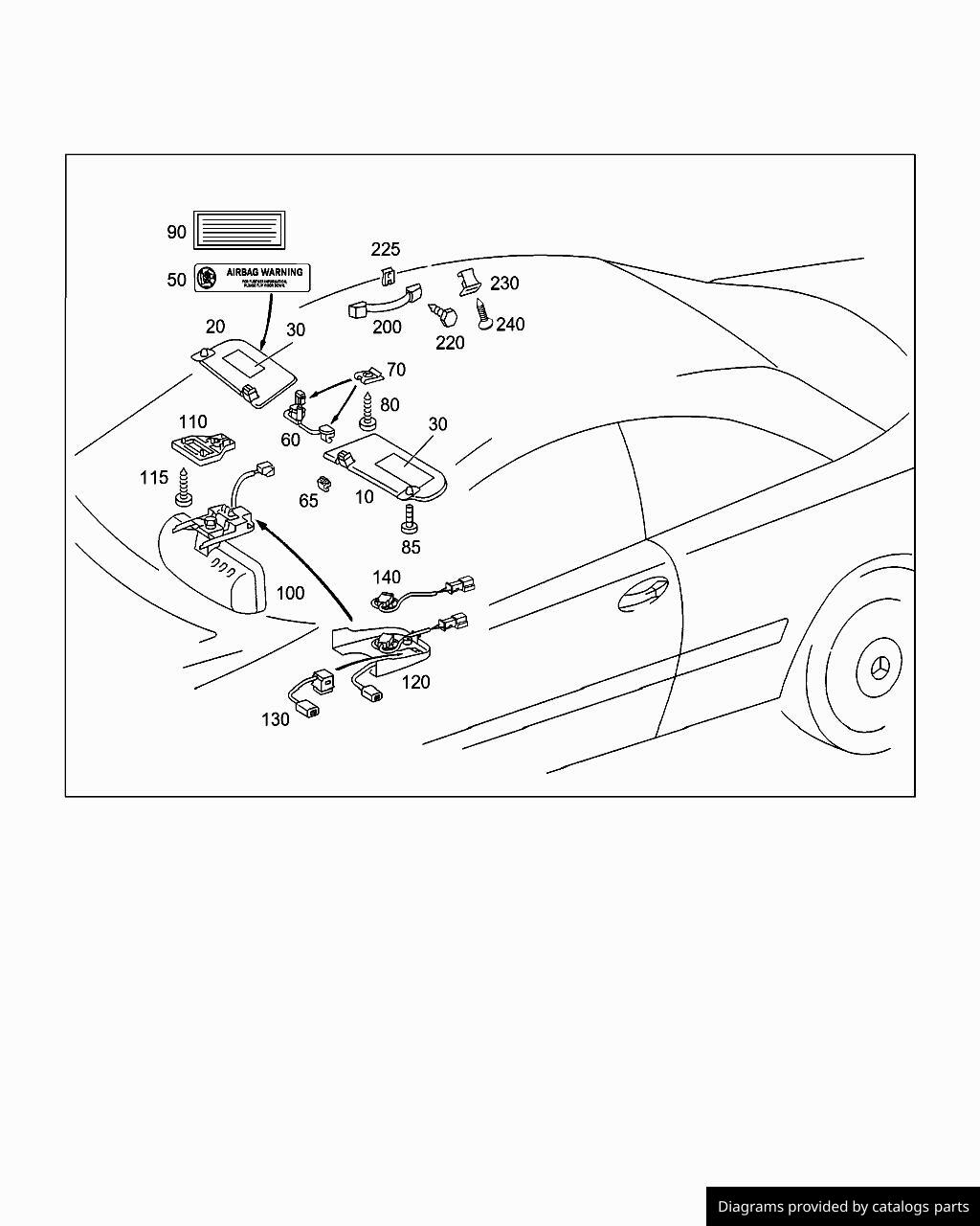 Car part diagram