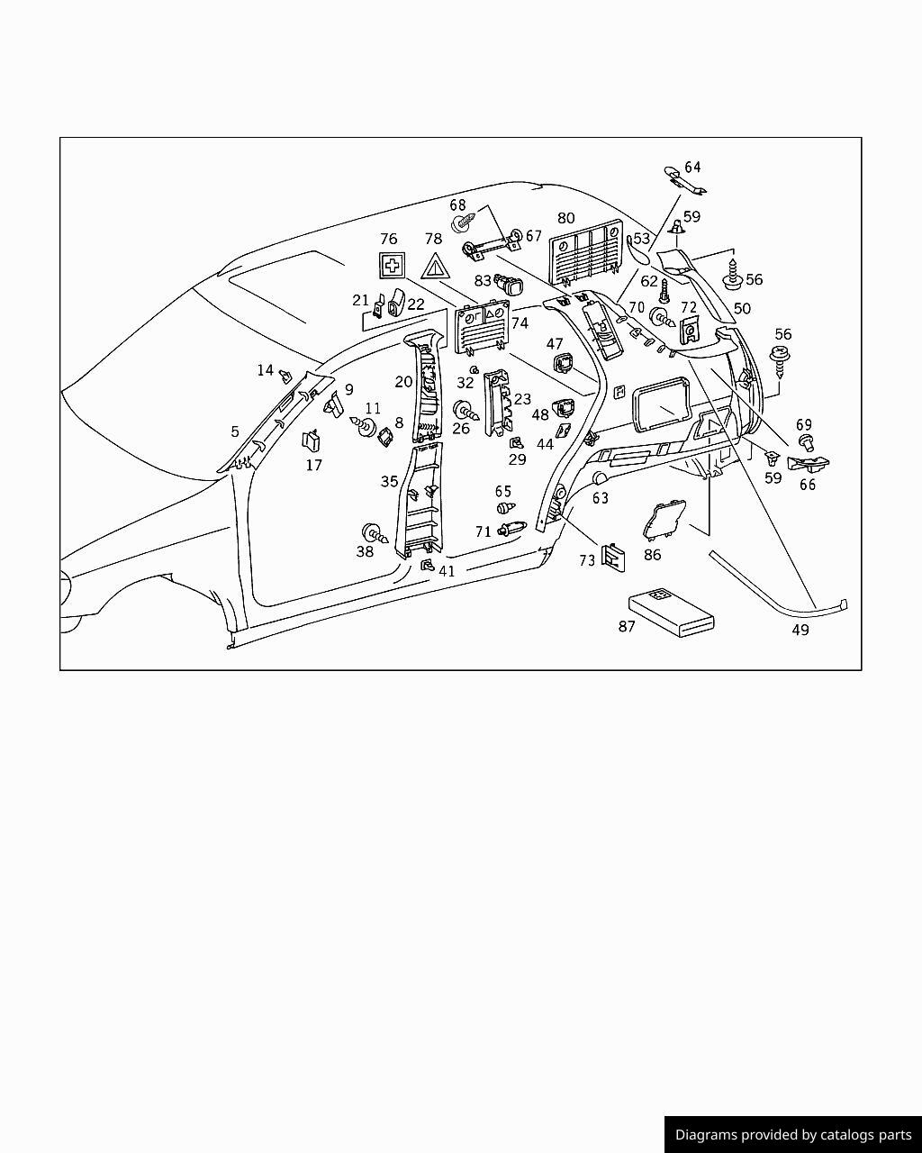 Car part diagram