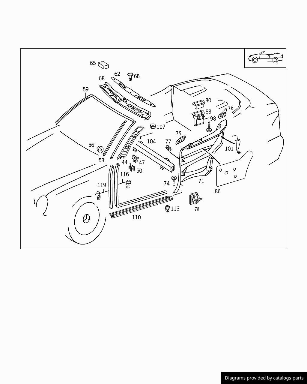 Car part diagram