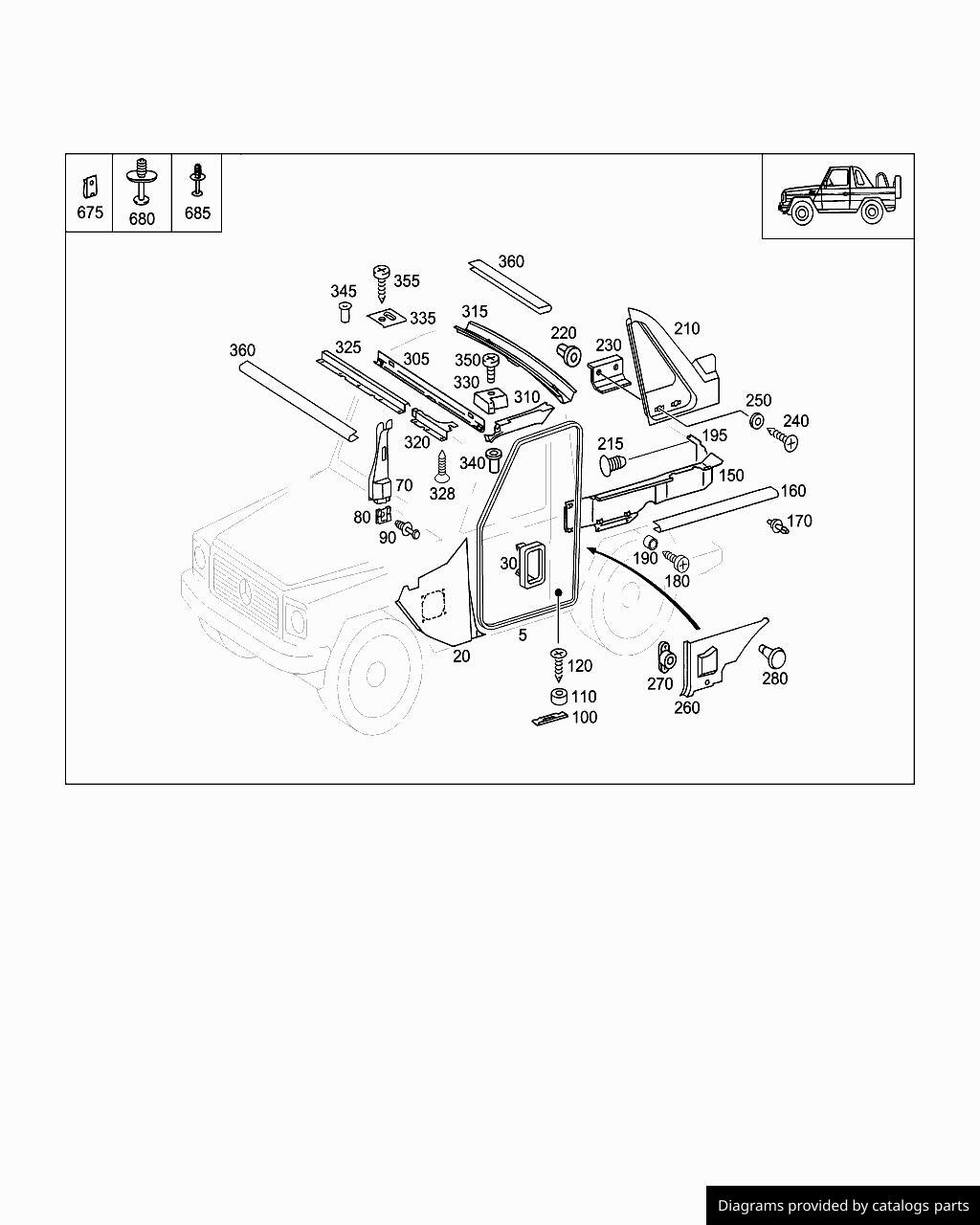 Car part diagram