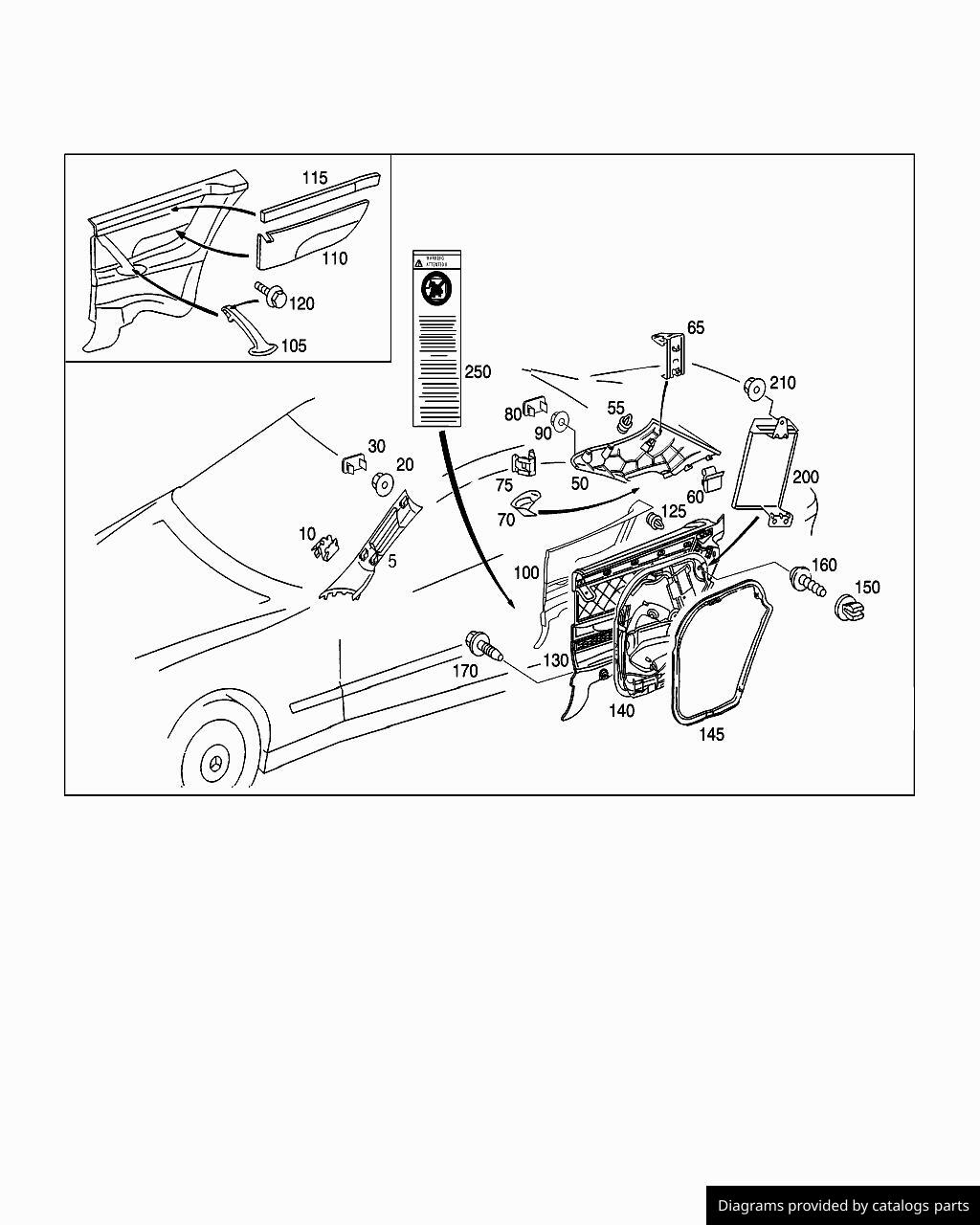 Car part diagram