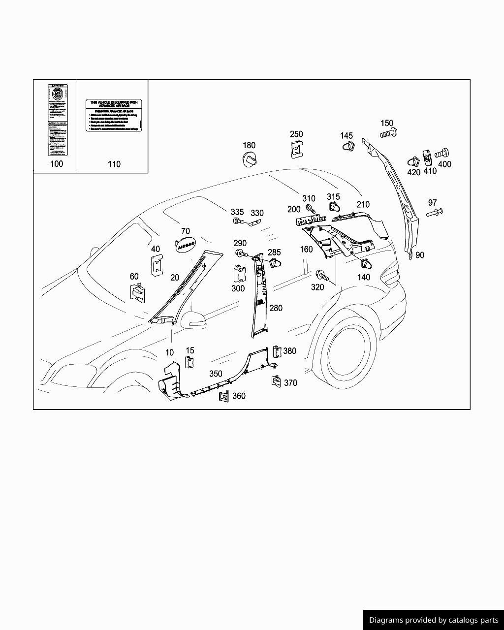 Car part diagram