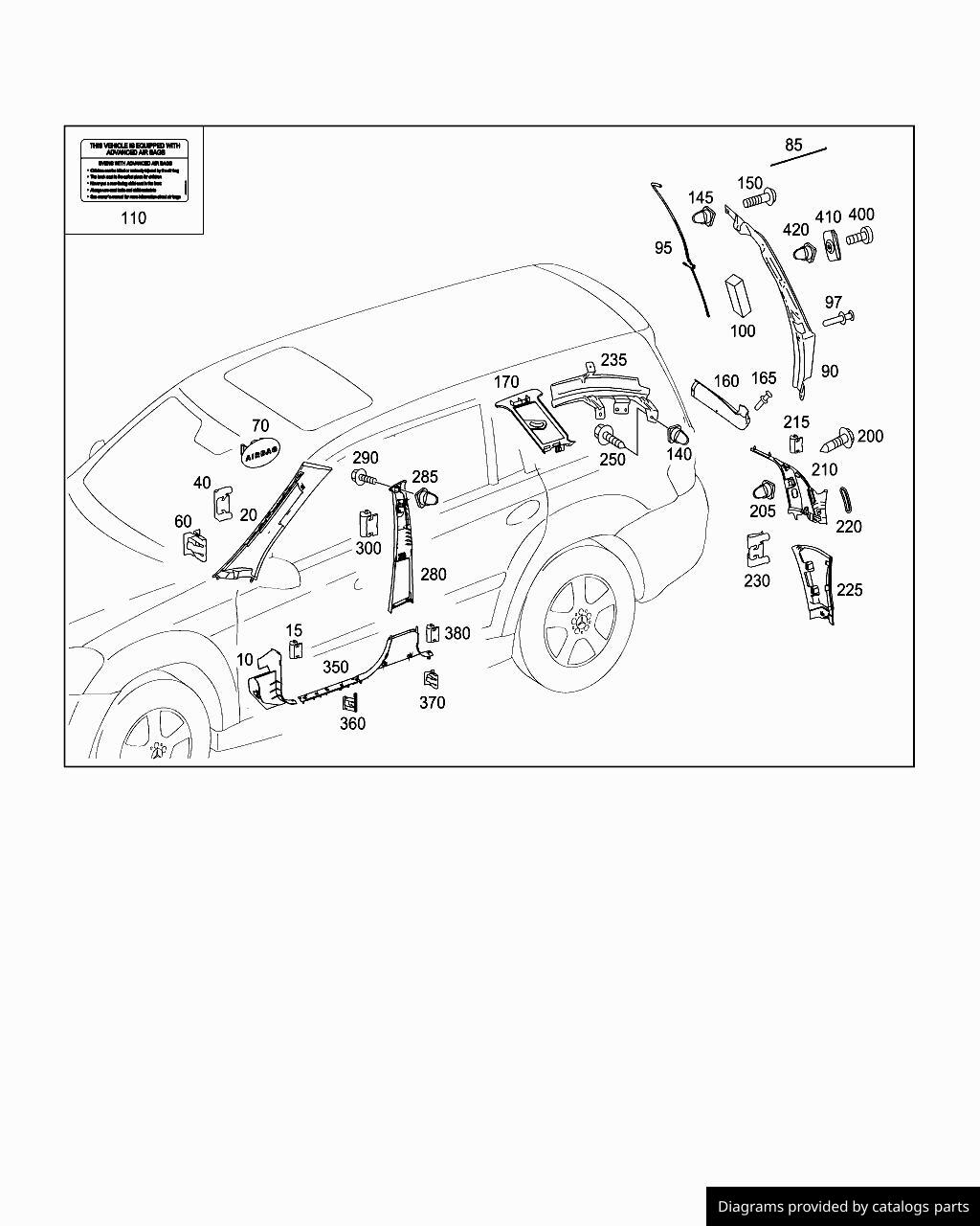 Car part diagram