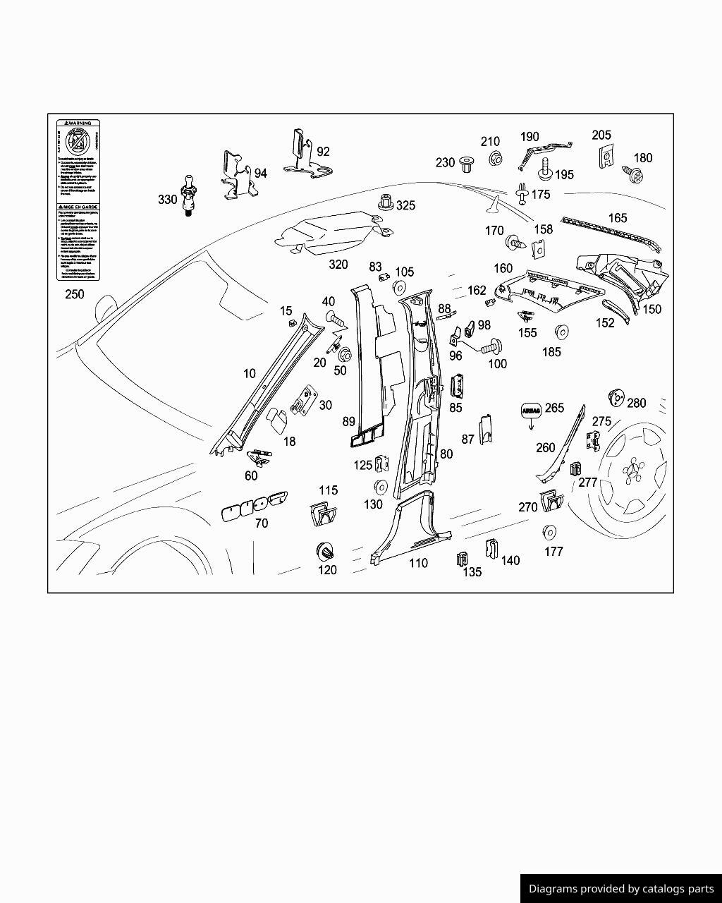 Car part diagram