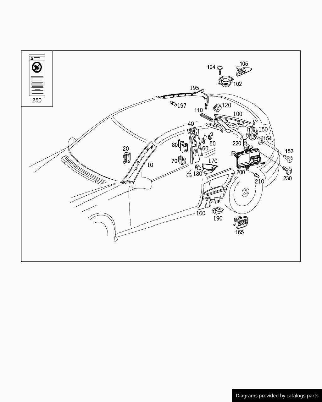 Car part diagram