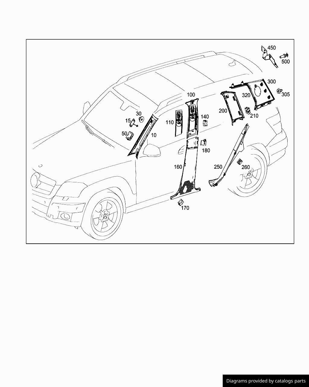 Mercedes Benz Cover A2046932533 - LLLParts