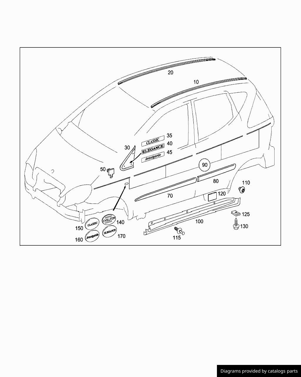 Car part diagram
