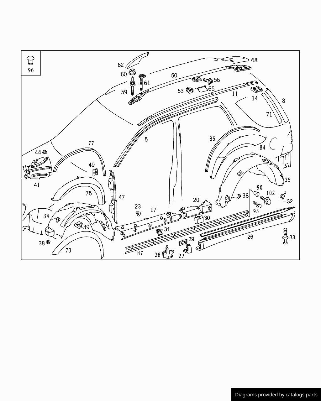 Car part diagram