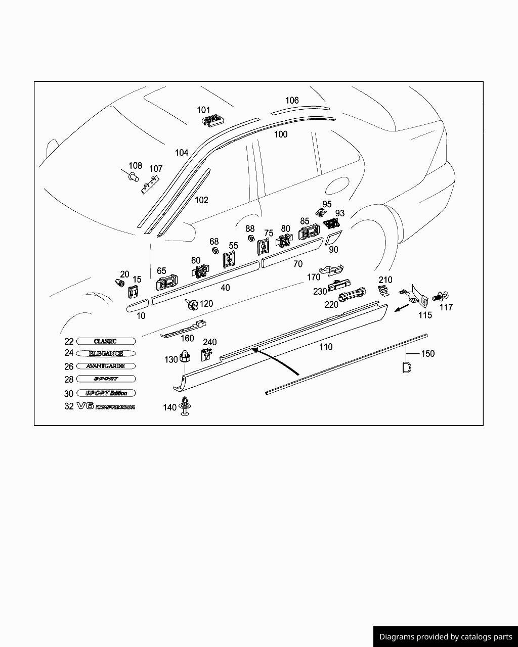 Car part diagram