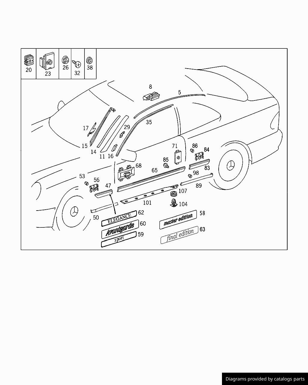 Car part diagram