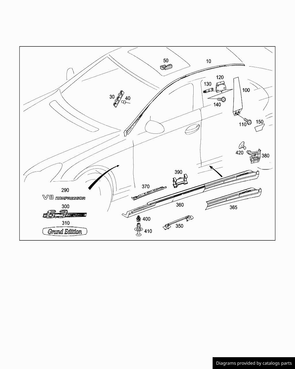 Car part diagram