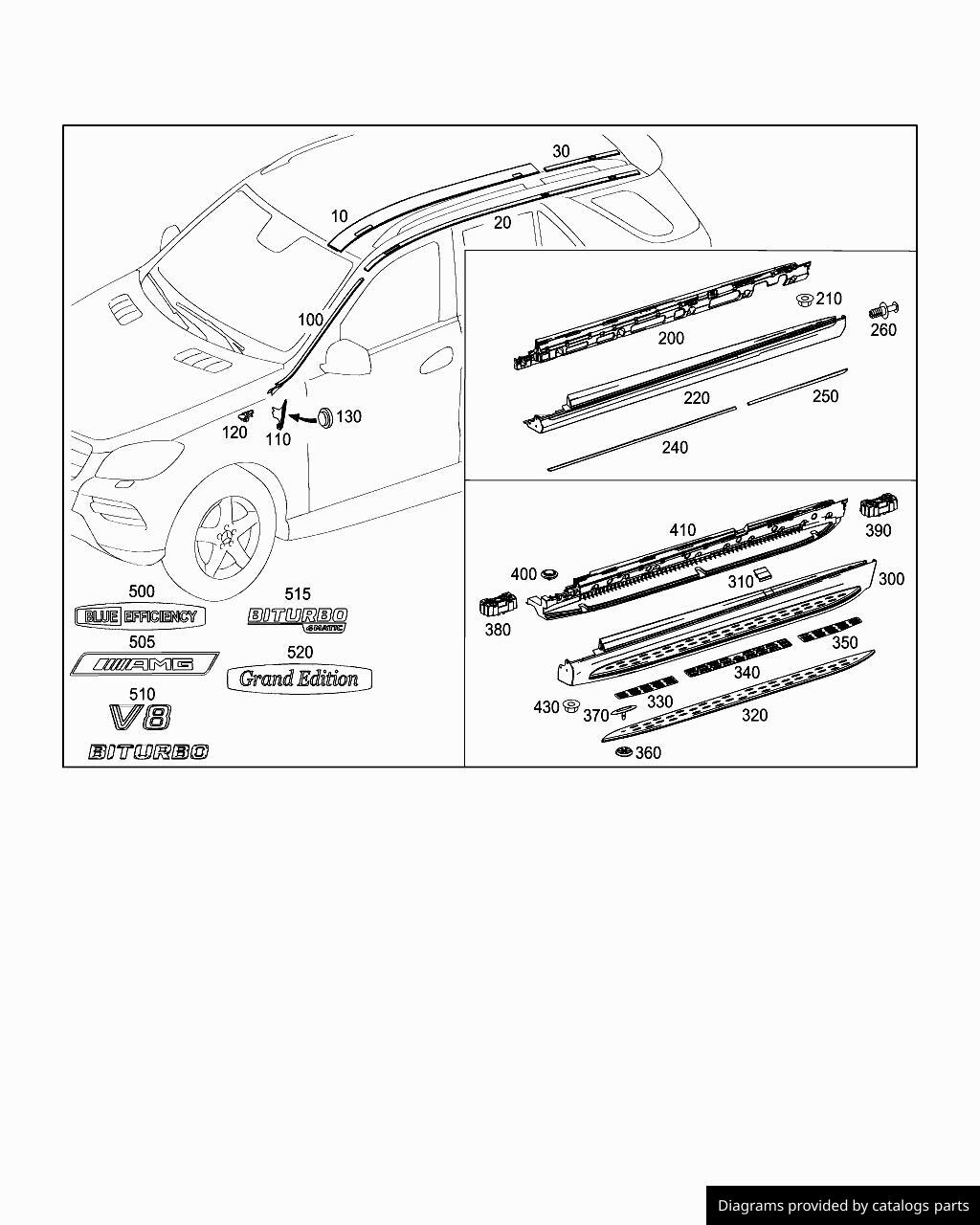 AMG Logo Fender Genuine Mercedes-AMG A2928173500