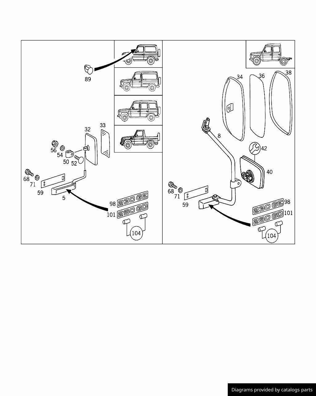 Car part diagram