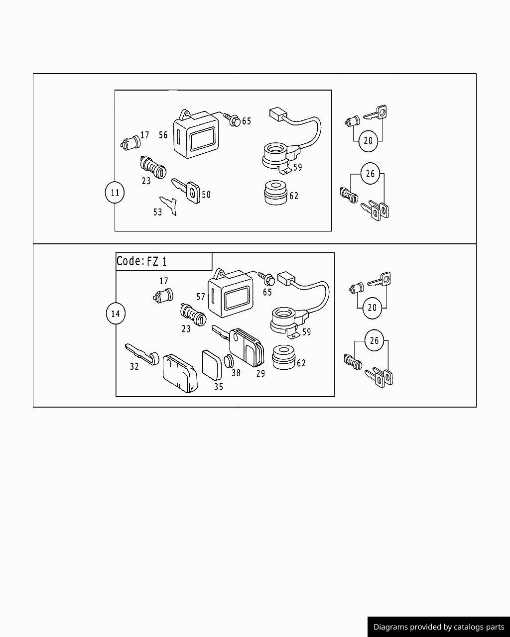 Car part diagram
