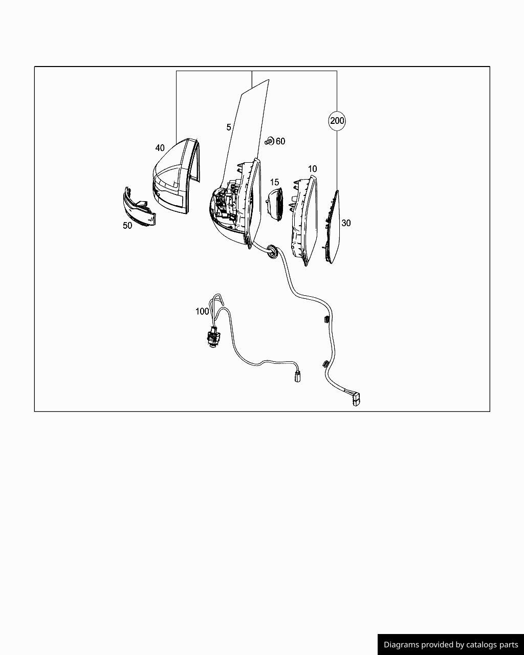 Mercedes Benz Mirror Glass A4478110433 - LLLParts