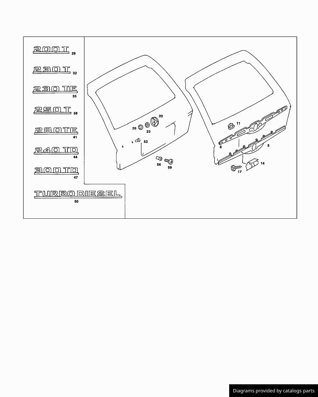 Car part diagram