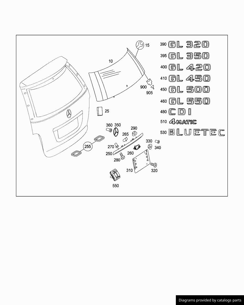 Car part diagram